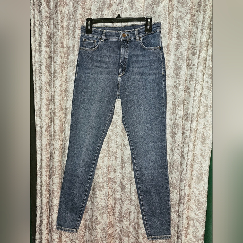 Size 6 Mossimo Dutti, Dark Blue, High Waist, Skinny Jeans